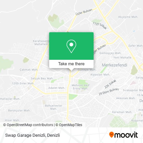 Swap Garage Denizli map