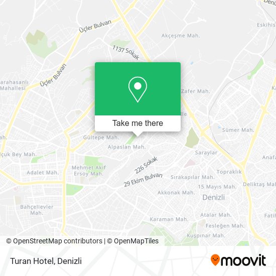 Turan Hotel map