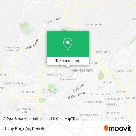 Uzay Boşluğu map