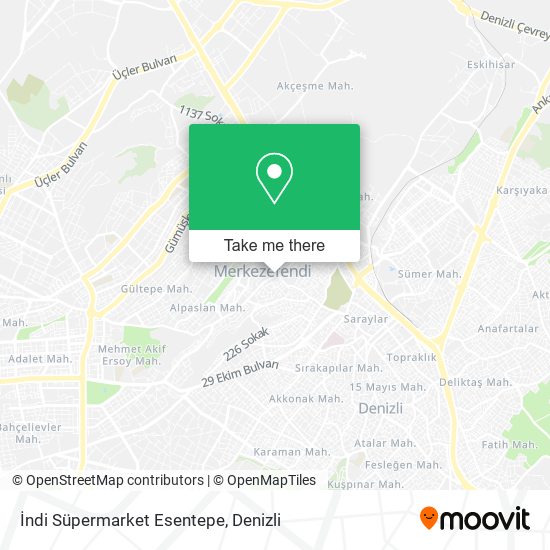 İndi Süpermarket Esentepe map