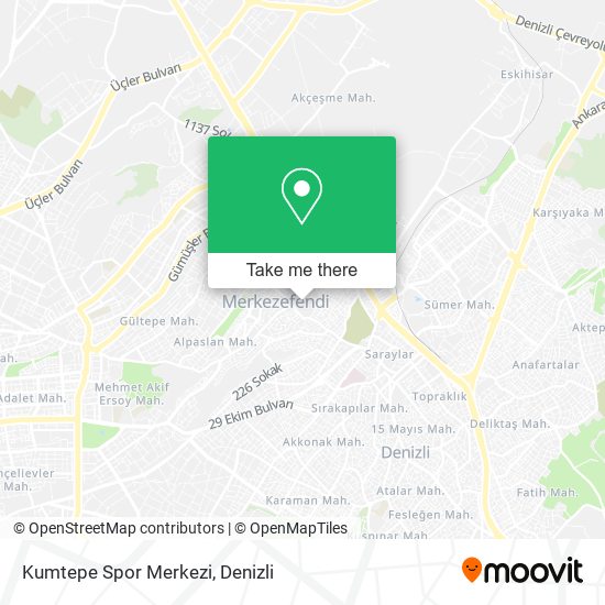 Kumtepe Spor Merkezi map