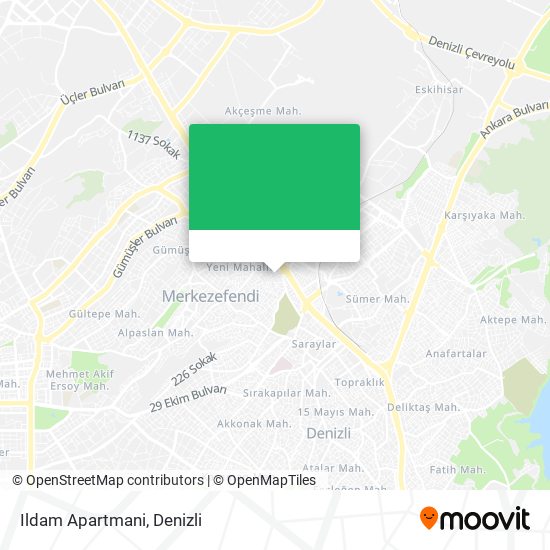 Ildam Apartmani map