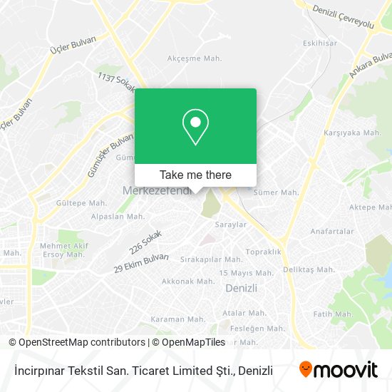 İncirpınar Tekstil San. Ticaret Limited Şti. map