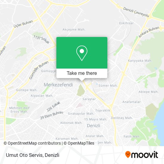 Umut Oto Servis map