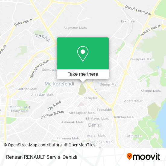 Rensan RENAULT Servis map