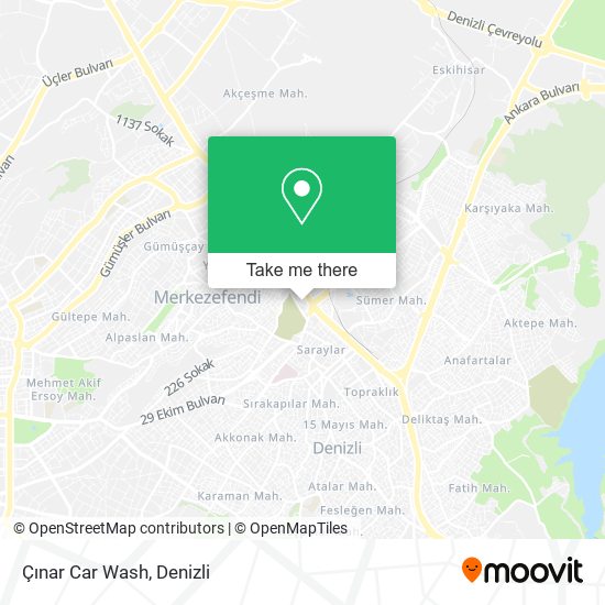 Çınar Car Wash map