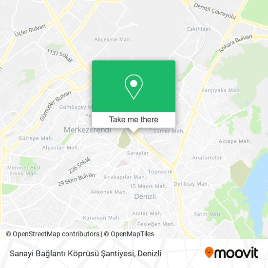 Sanayi Bağlantı Köprüsü Şantiyesi map