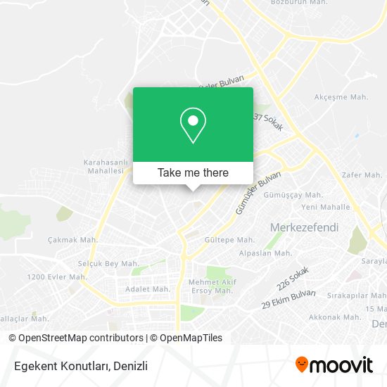 Egekent Konutları map