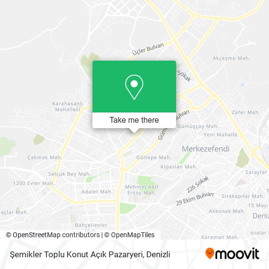 Şemikler Toplu Konut Açık Pazaryeri map