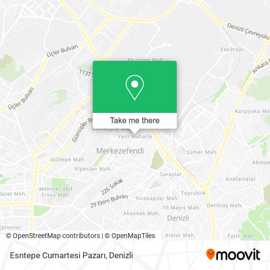 Esntepe Cumartesi Pazarı map