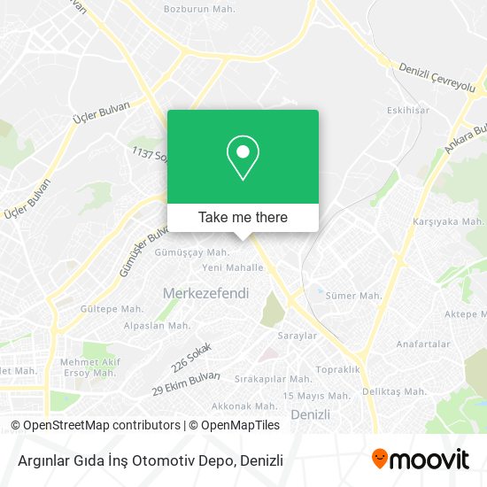 Argınlar Gıda İnş Otomotiv Depo map