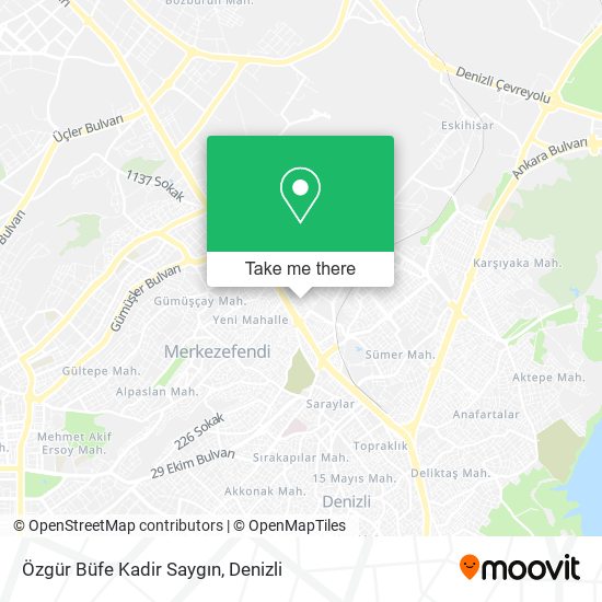 Özgür Büfe Kadir Saygın map