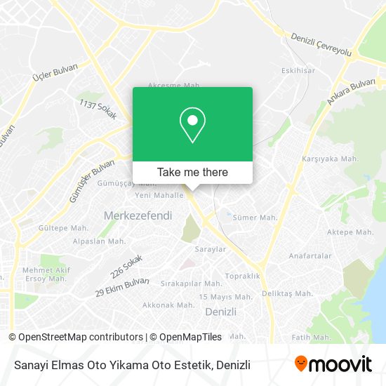 Sanayi Elmas Oto Yikama Oto Estetik map