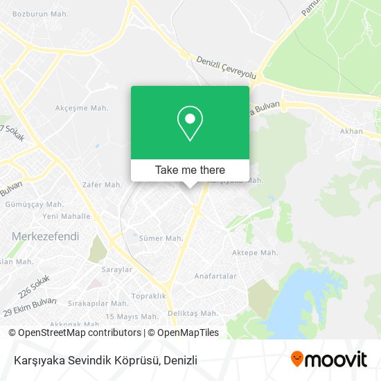 Karşıyaka Sevindik Köprüsü map