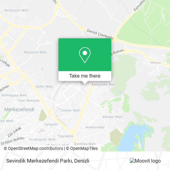 Sevindik Merkezefendi Parkı map