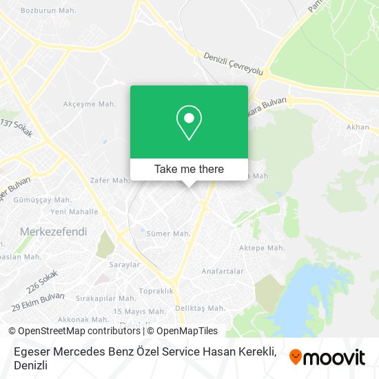 Egeser Mercedes Benz Özel Service Hasan Kerekli map