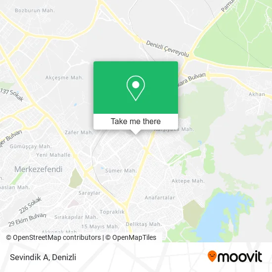 Sevindik A map