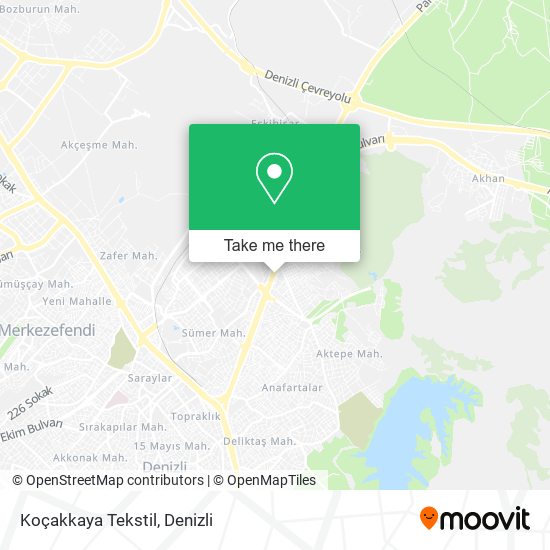 Koçakkaya Tekstil map