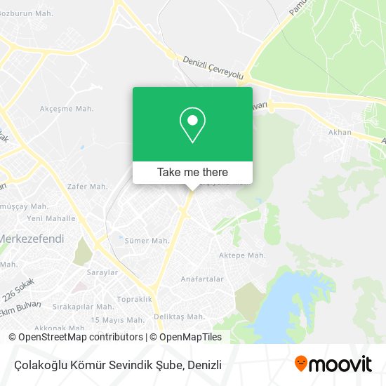 Çolakoğlu Kömür Sevindik Şube map