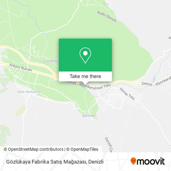 Gözlükaya Fabrika Satış Mağazası map