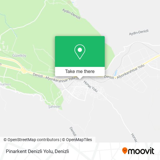 Pinarkent Denizli Yolu map