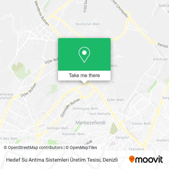 Hedef Su Arıtma Sistemleri Üretim Tesisi map