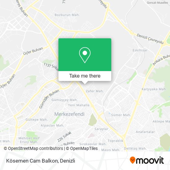 Kösemen Cam Balkon map