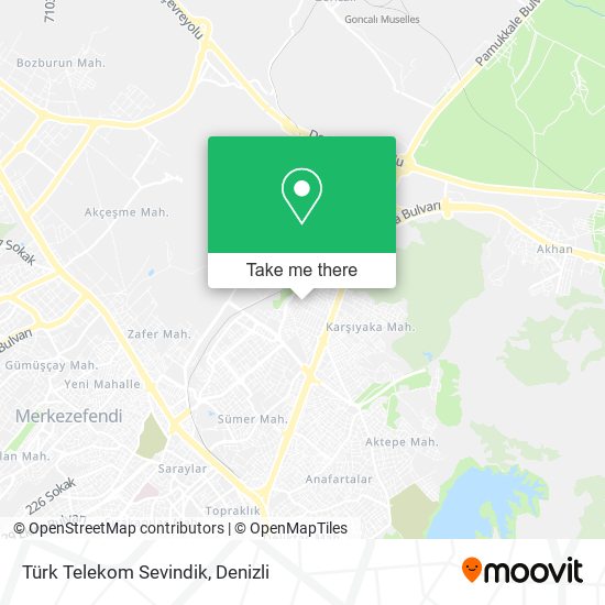Türk Telekom Sevindik map