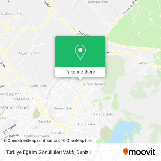 Türkiye Eğitim Gönüllüleri Vakfı map