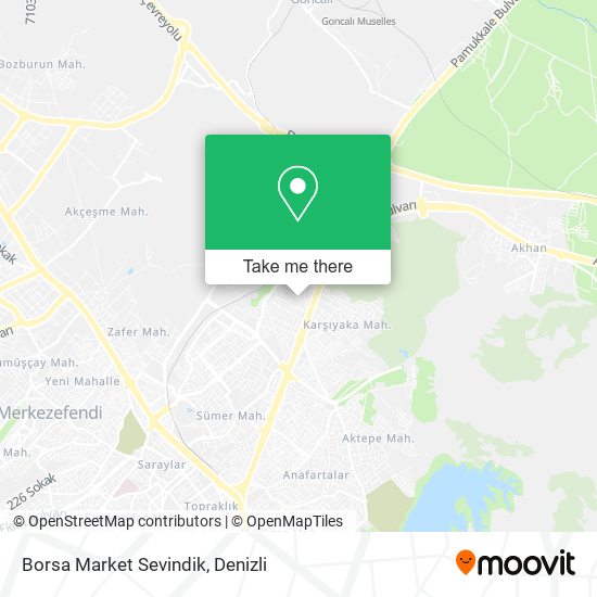 Borsa Market Sevindik map