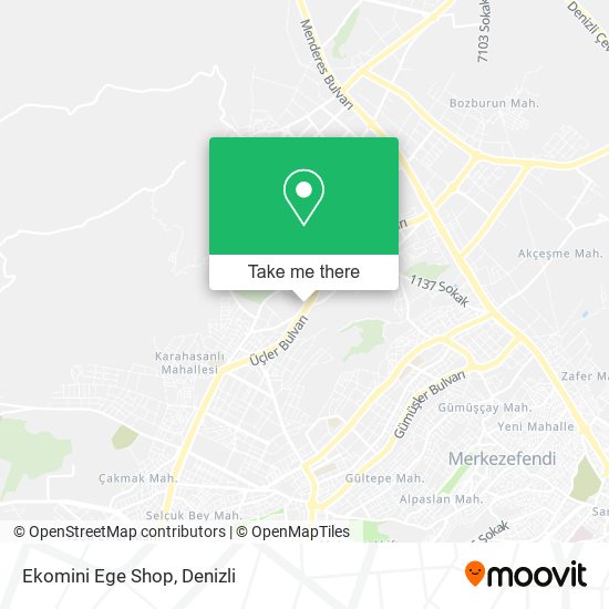 Ekomini Ege Shop map