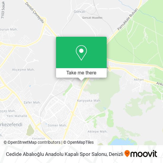 Cedide Abalıoğlu Anadolu Kapalı Spor Salonu map