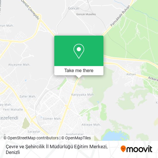 Çevre ve Şehircilik İl Müdürlüğü Eğitim Merkezi map