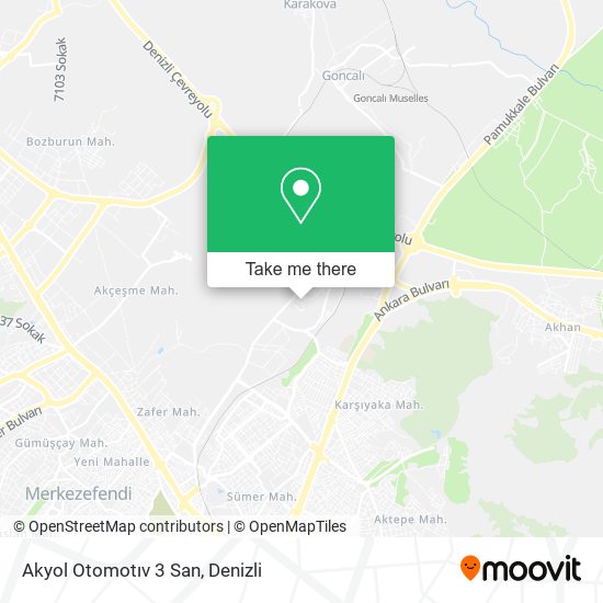 Akyol Otomotıv 3 San map