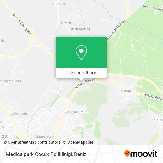 Medicalpark Cocuk Poliklinigi map