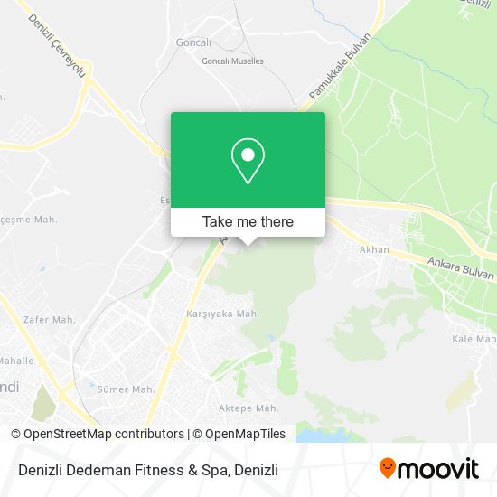 Denizli Dedeman Fitness & Spa map