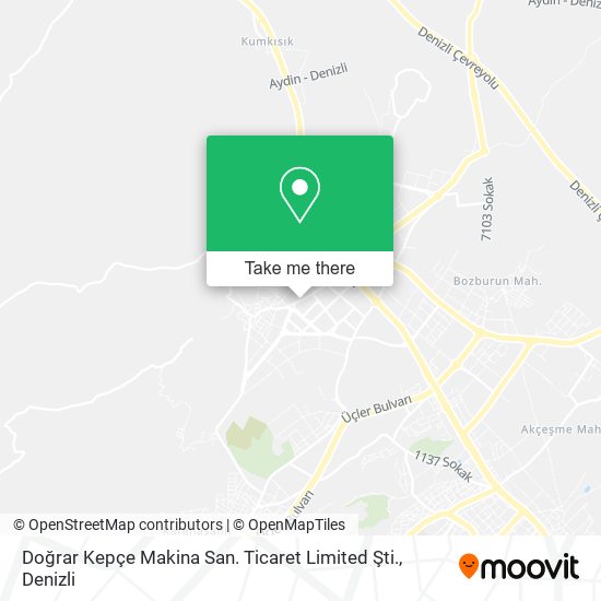 Doğrar Kepçe Makina San. Ticaret Limited Şti. map