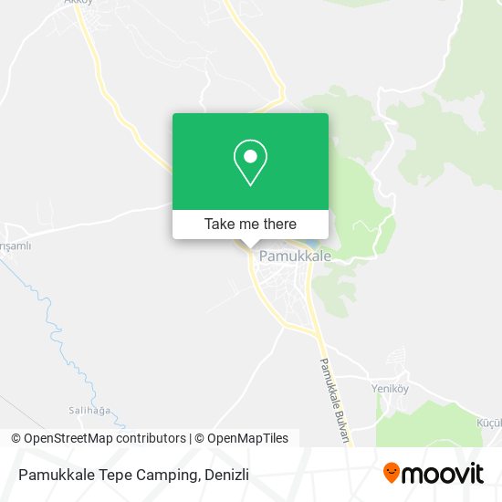 Pamukkale Tepe Camping map