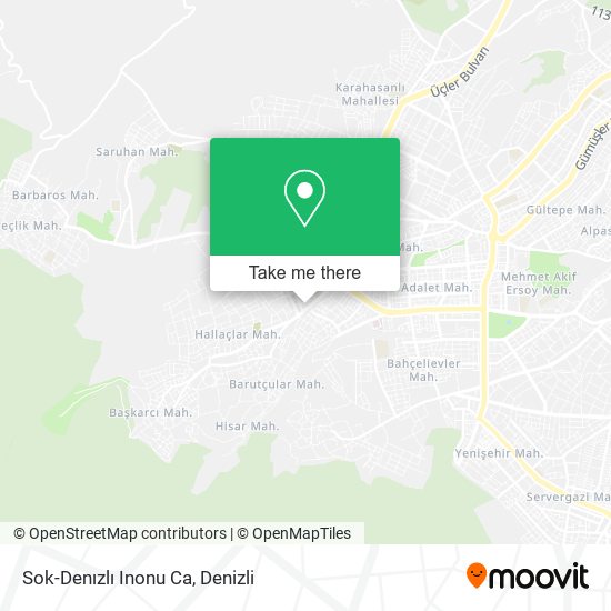 Sok-Denızlı Inonu Ca map