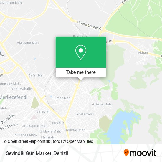 Sevindik Gün Market map