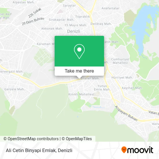 Ali Cetin Binyapi Emlak map