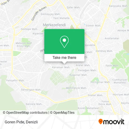 Goren Pıde map