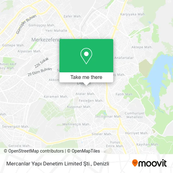 Mercanlar Yapı Denetim Limited Şti. map
