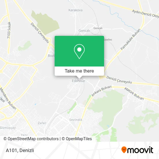 A101 map