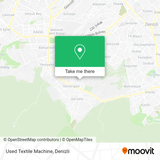 Used Textile Machine map