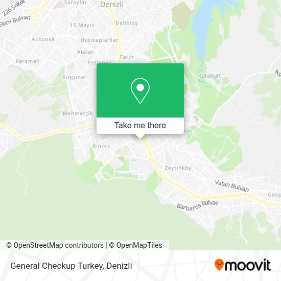 General Checkup Turkey map