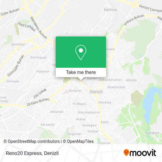 Reno20 Express map