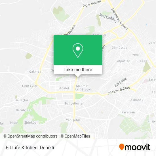 Fit Life Kitchen map