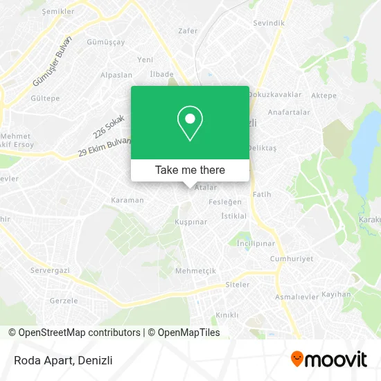 Roda Apart map