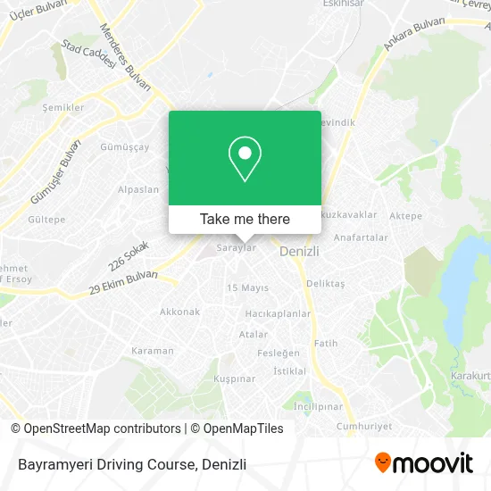 Bayramyeri Driving Course map